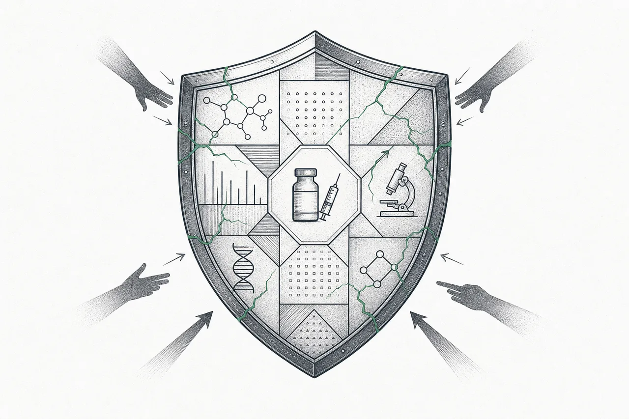 A scientifically strong vaccine shield, but cracking from the outside under the pressure of hesitancy and politics