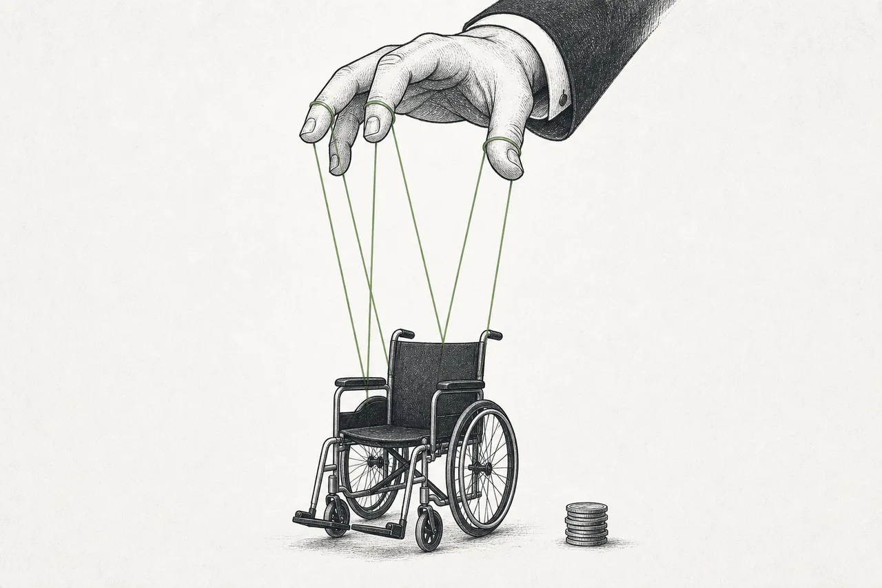 A basic aid like a wheelchair is tied to the hand of an insurance agency that sets the price and squeezes margins thin