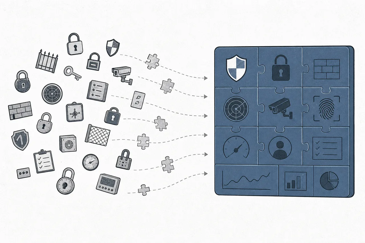Many once-scattered security tools being assembled into one large control panel