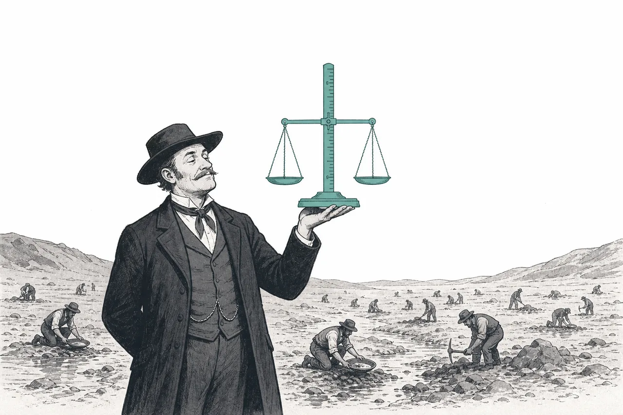 In a gold rush, workers dig for the gold of long life — but the one who profits for sure is the one selling the shovels and the scales that measure the results.