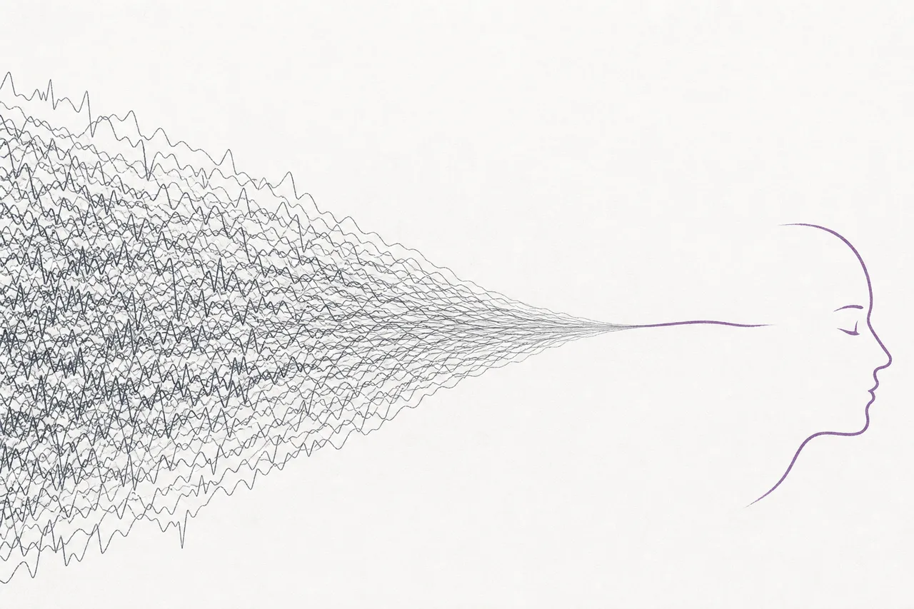 Thousands of tangled electrical signals from the brain are gradually organized into meaningful words.